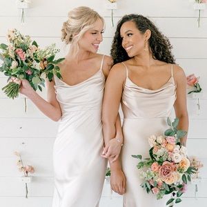 Revelry Bridesmaids Dress Skye Soft Champagne